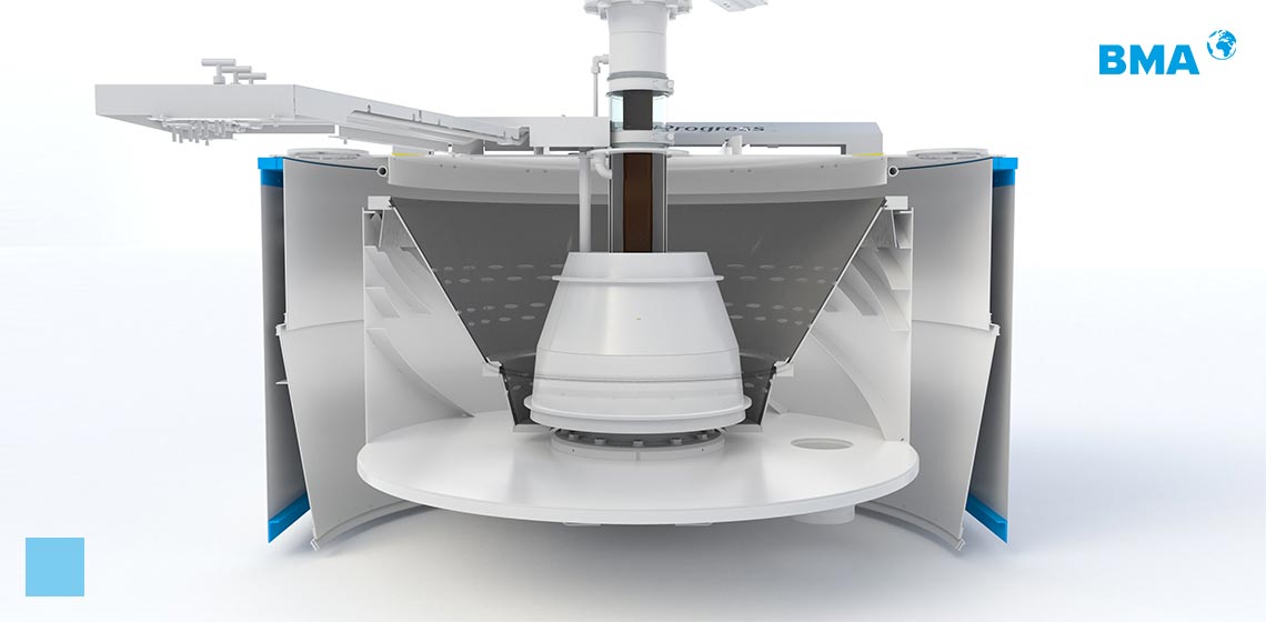 Continuous centrifugal by BMA for the sugar industry